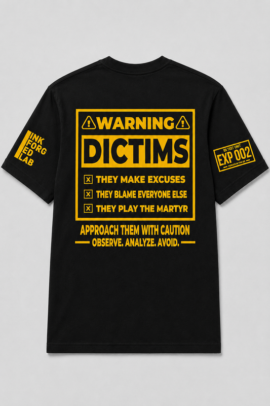 DICTIMS Warning Tee (Yellow)
