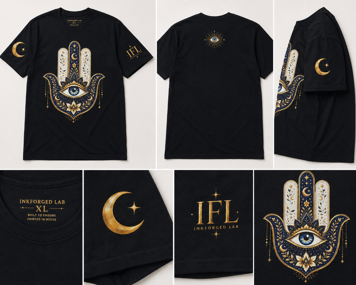 Celestial Hamsa Protection Tee
