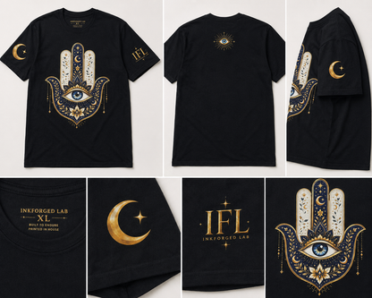 Celestial Hamsa Protection Tee