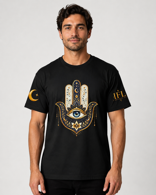 Celestial Hamsa Protection Tee