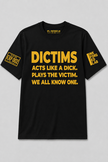 DICTIMS Warning Tee (Yellow)