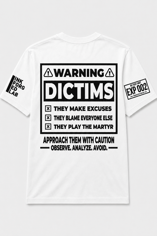 DICTIMS Warning Tee (Black)