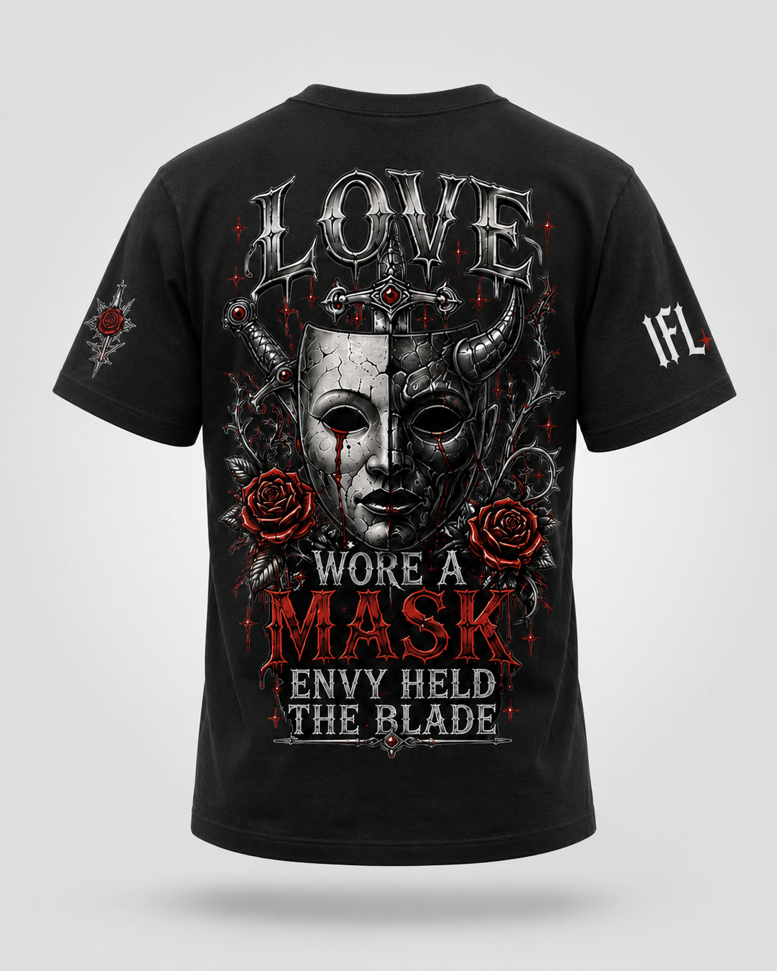 Frenemy “Fake Love. Real Envy.” Graphic Black Tee