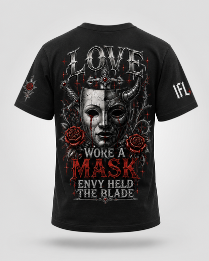 Frenemy “Fake Love. Real Envy.” Graphic Black Tee